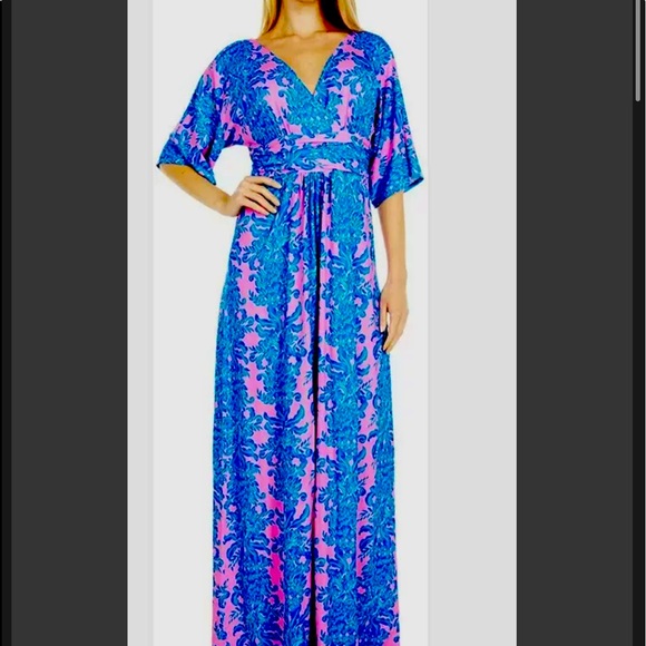 Lilly Pulitzer Parigi Maxi Dress in Prosecco Pink size L - Picture 5 of 8